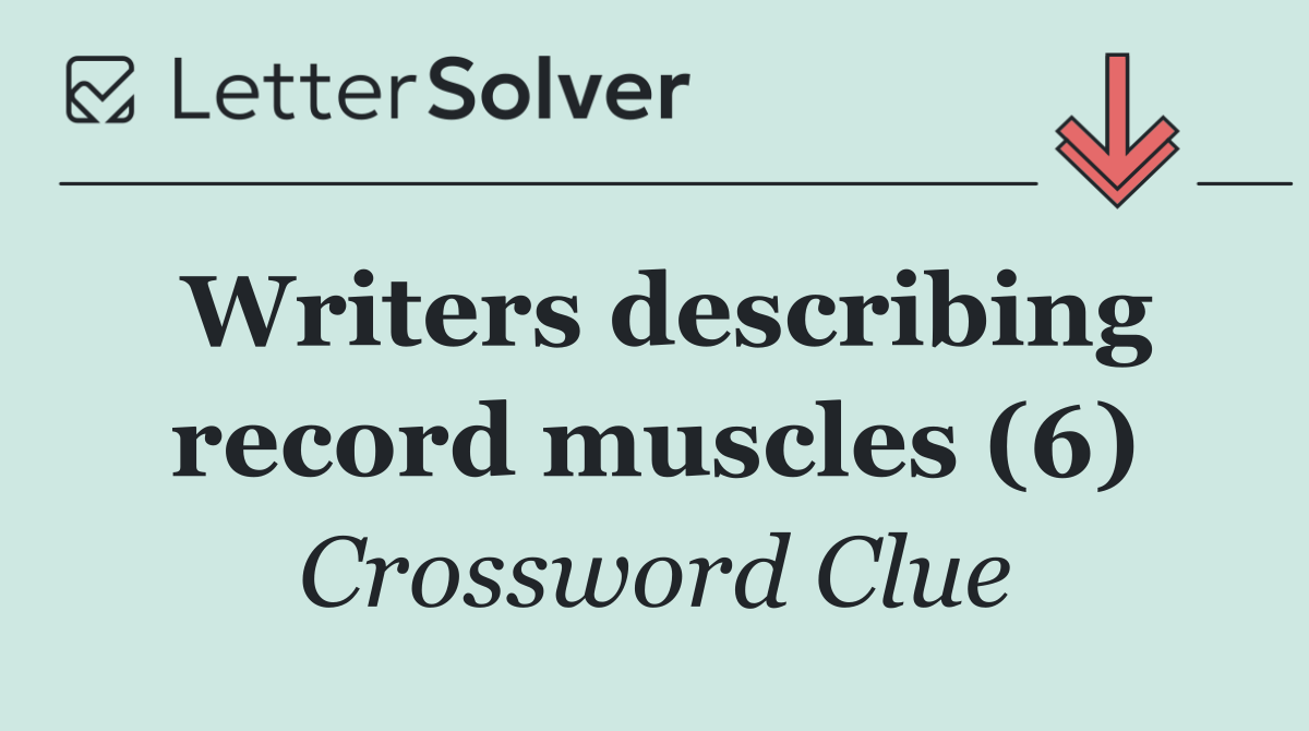 Writers describing record muscles (6)