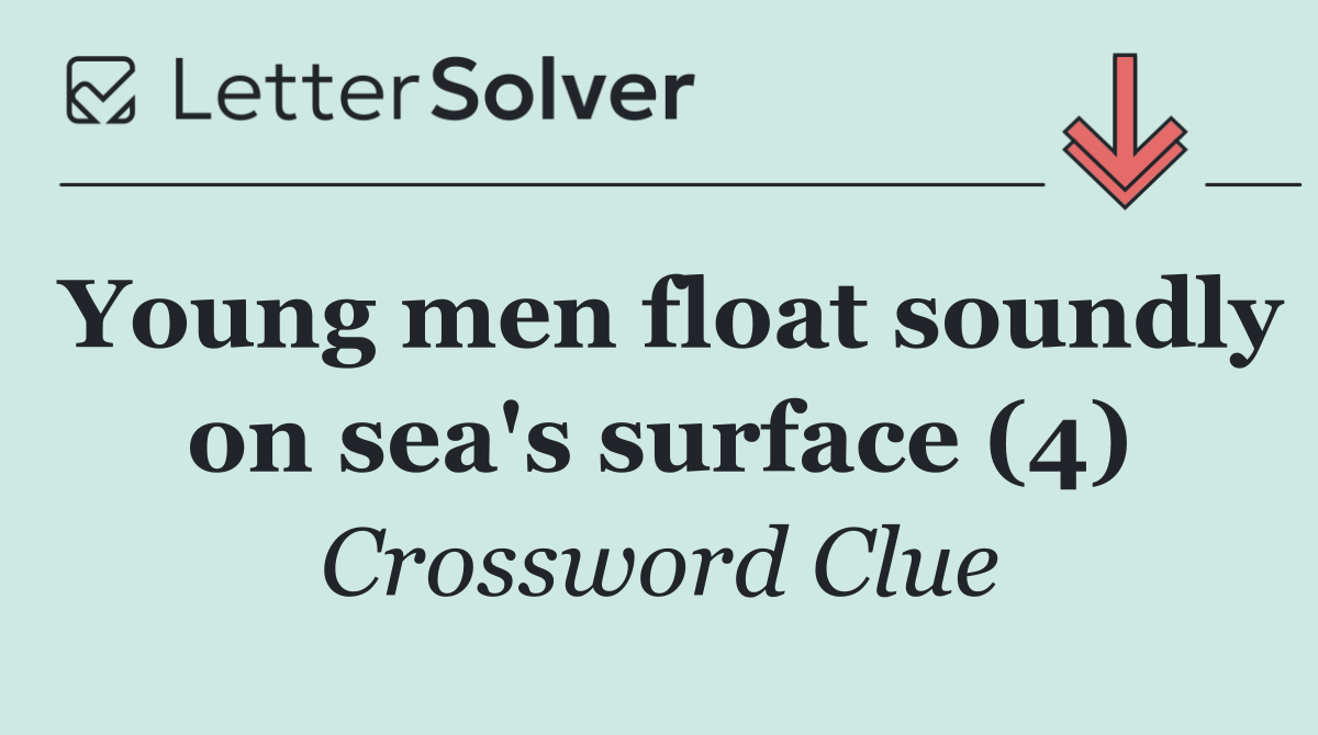 Young men float soundly on sea's surface (4)