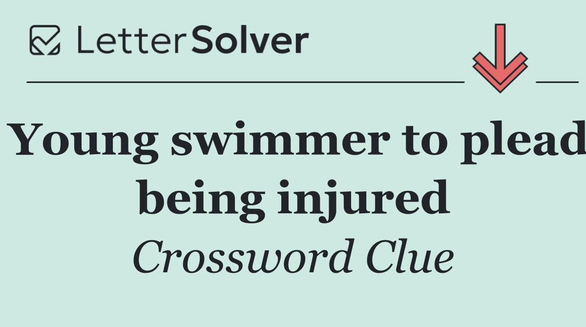 Young swimmer to plead being injured