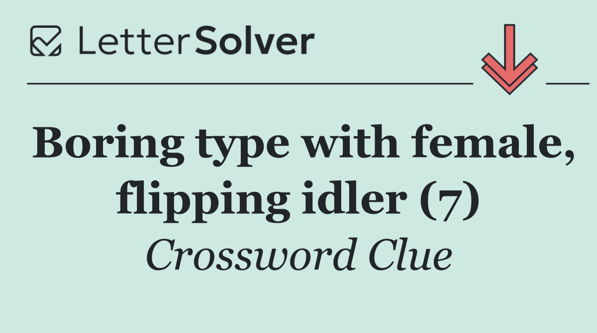 Boring type with female, flipping idler (7)