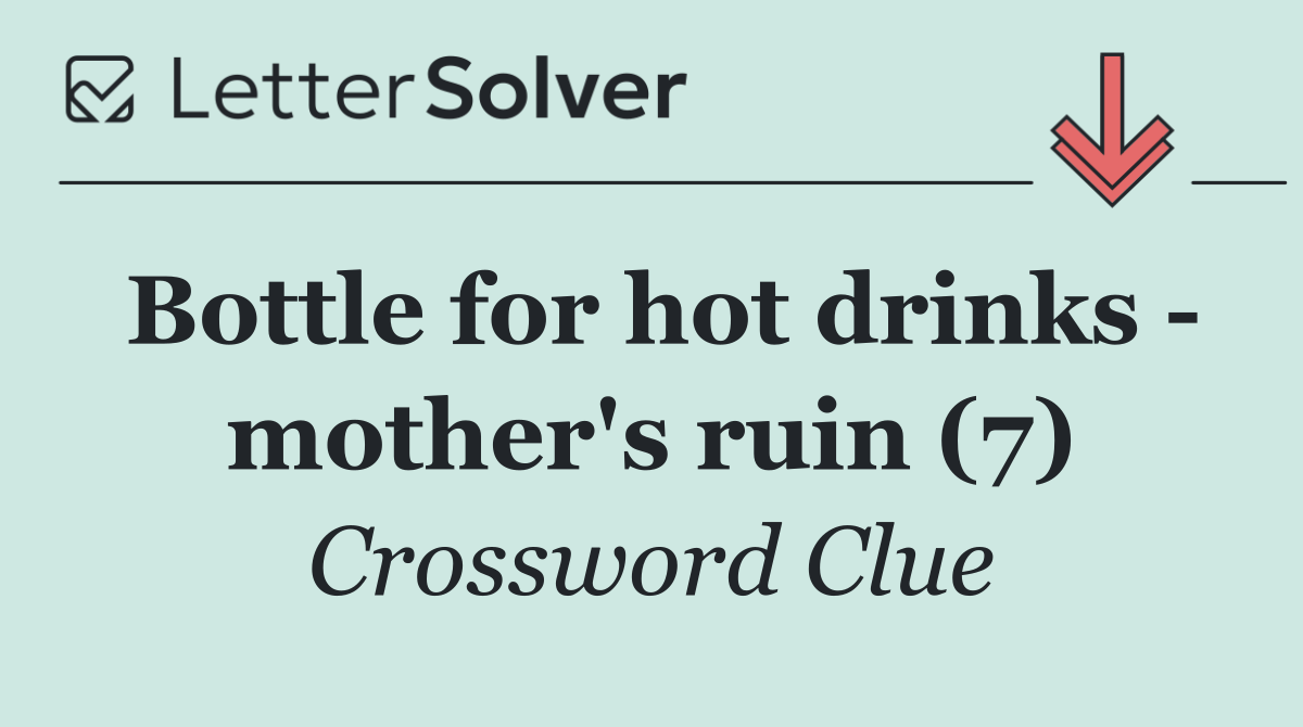 Bottle for hot drinks   mother's ruin (7)