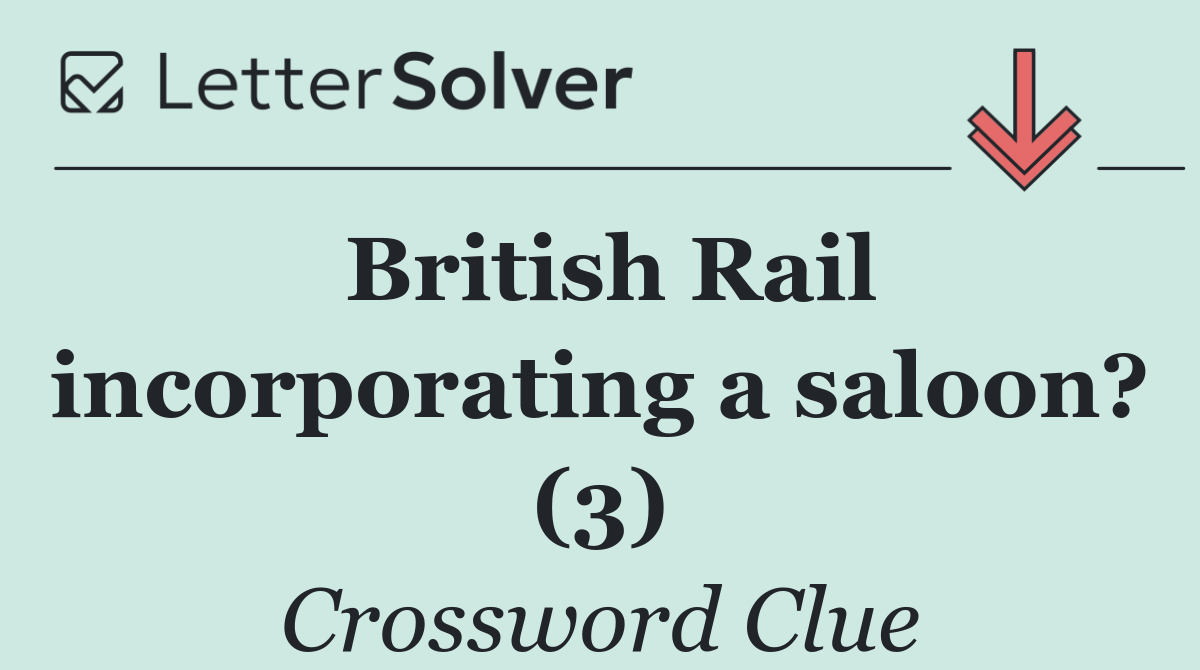 British Rail incorporating a saloon? (3)