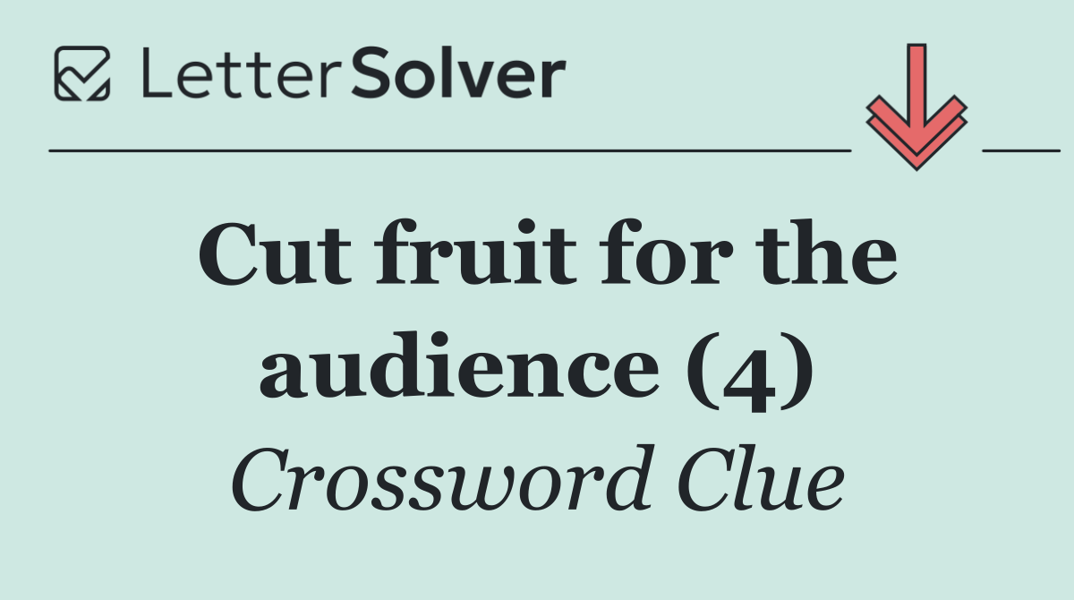 Cut fruit for the audience (4)