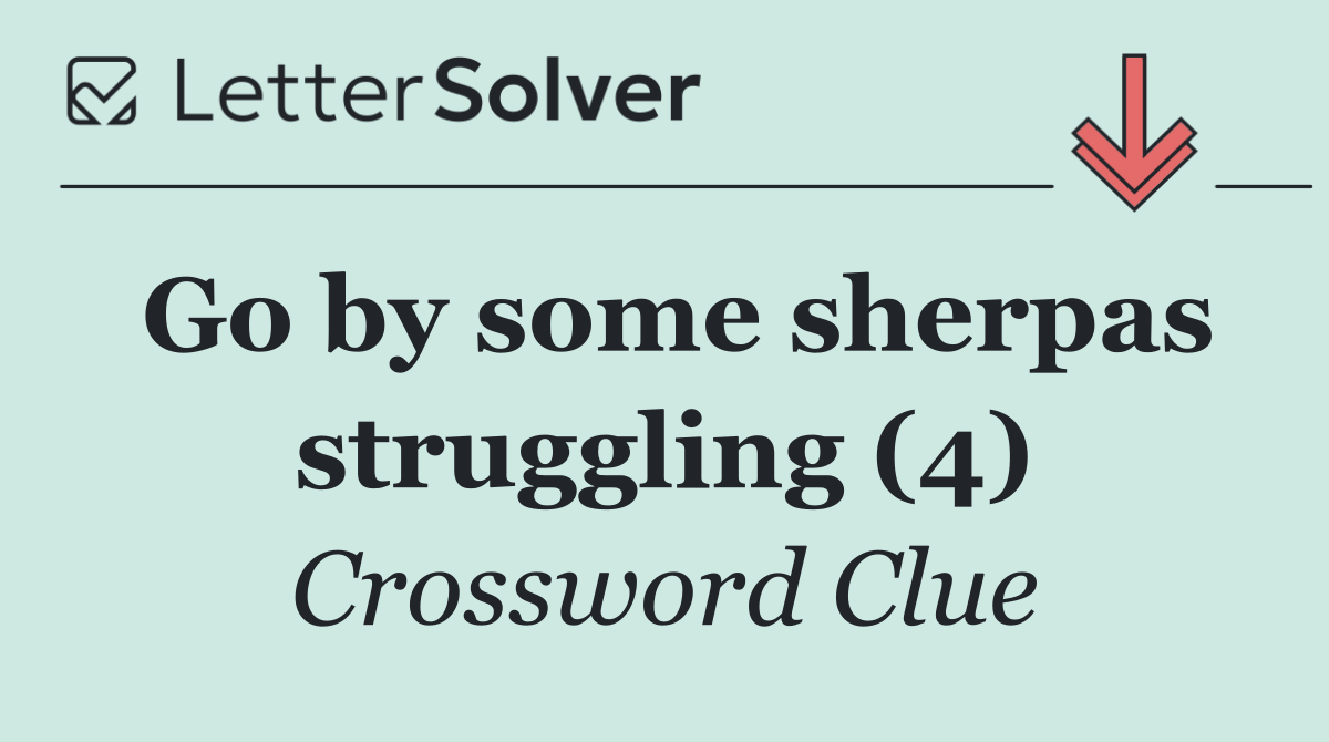 Go by some sherpas struggling (4)