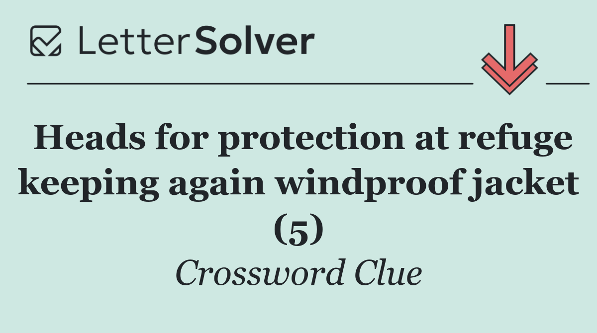 Heads for protection at refuge keeping again windproof jacket (5)