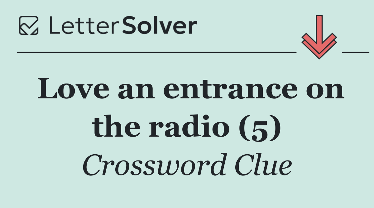 Love an entrance on the radio (5)