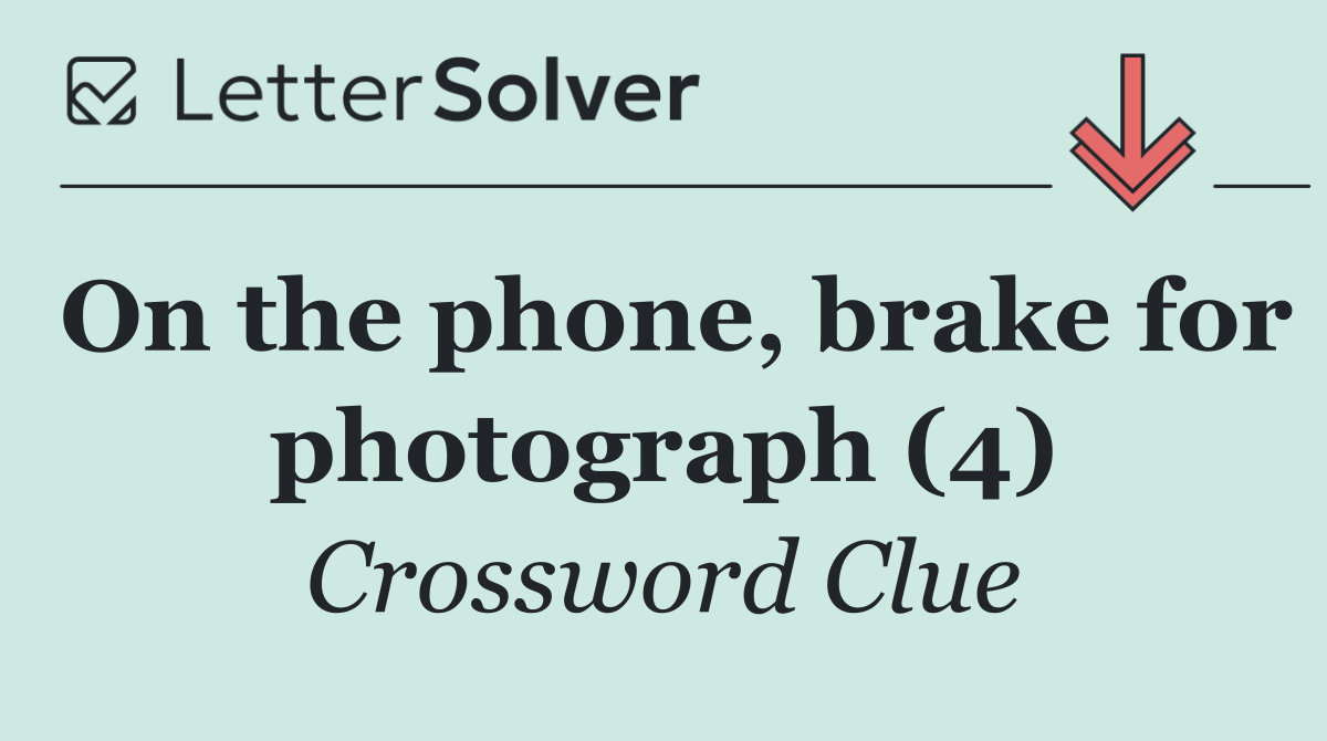 On the phone, brake for photograph (4)