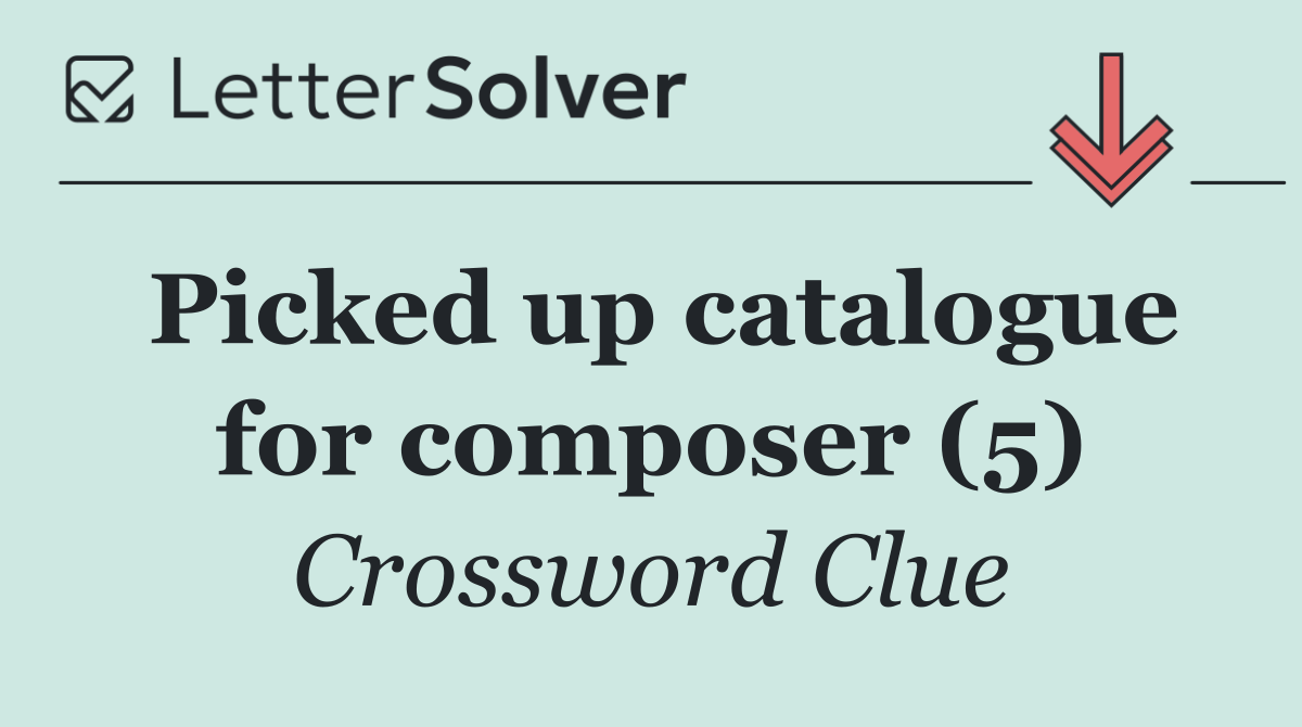 Picked up catalogue for composer (5)