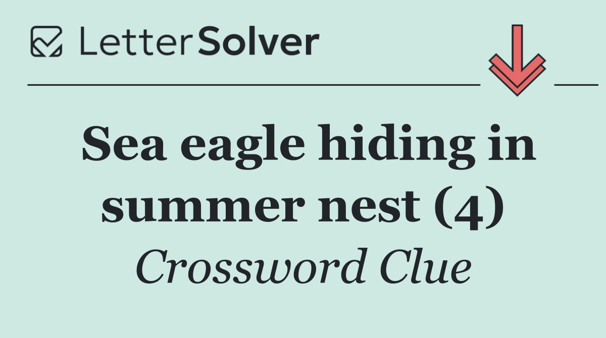 Sea eagle hiding in summer nest (4)