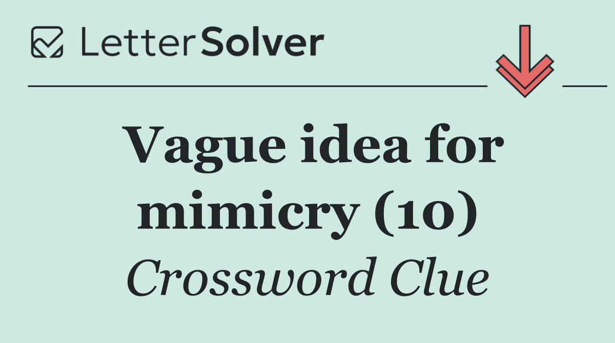 Vague idea for mimicry (10)
