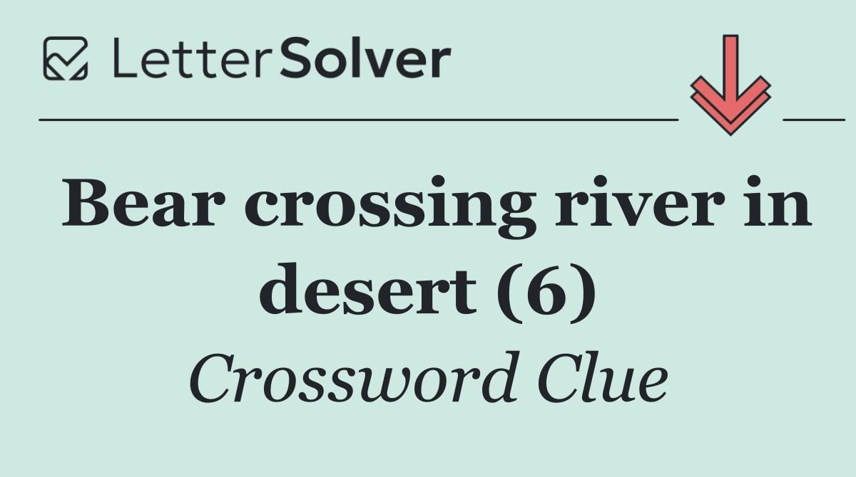 Bear crossing river in desert (6)