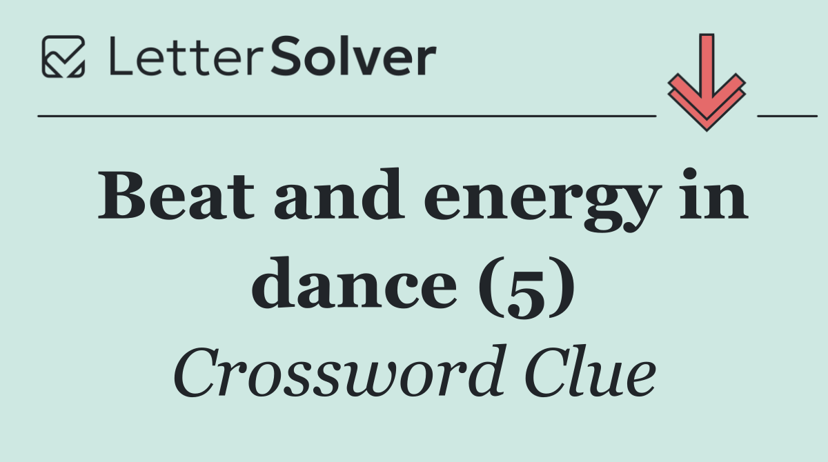 Beat and energy in dance (5)