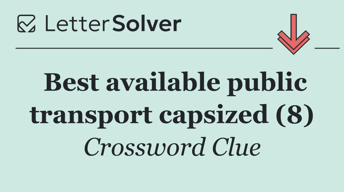 Best available public transport capsized (8)