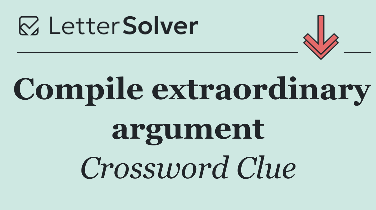 Compile extraordinary argument