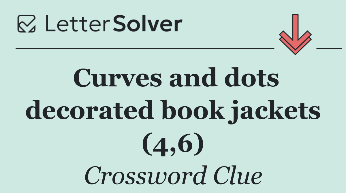 Curves and dots decorated book jackets (4,6)