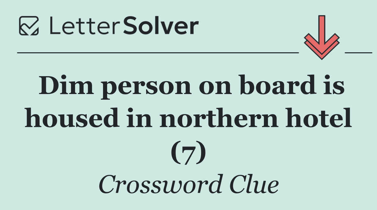 Dim person on board is housed in northern hotel (7)