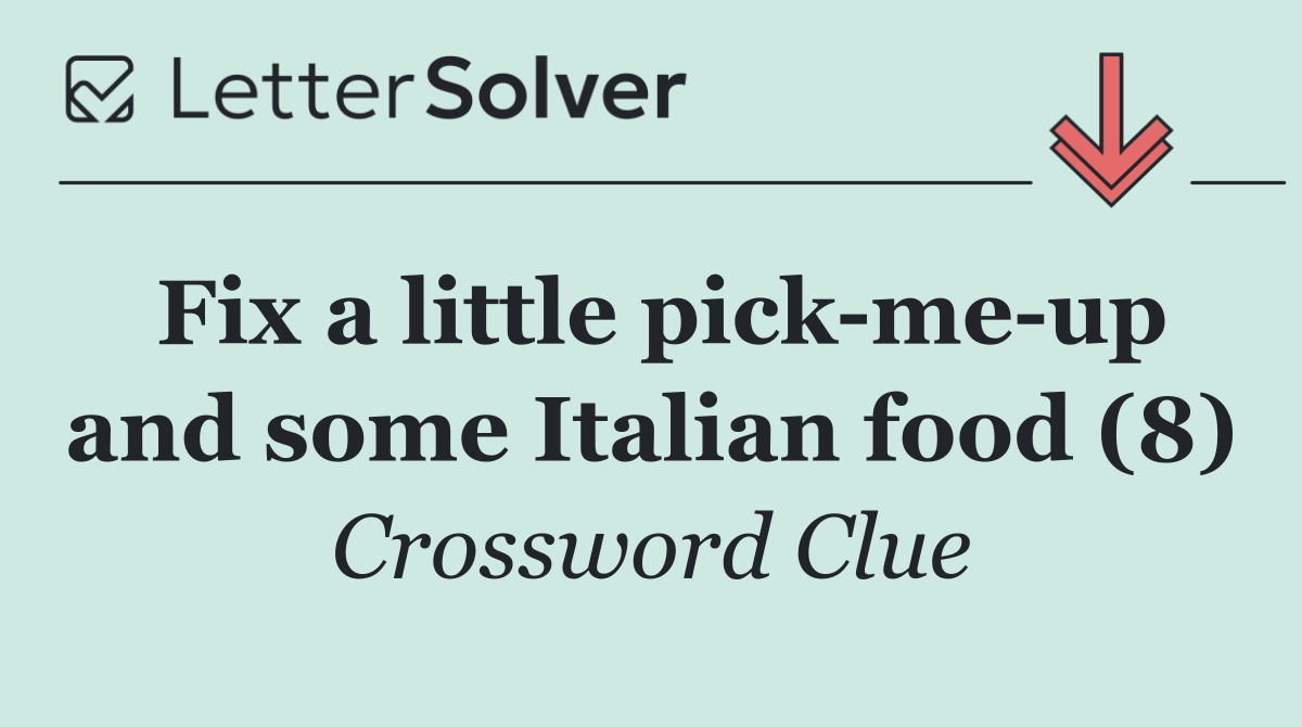 Fix a little pick me up and some Italian food (8)