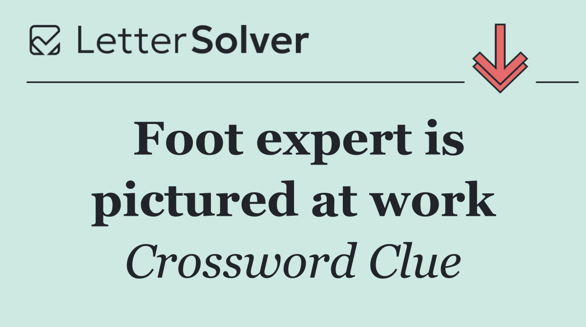 Foot expert is pictured at work