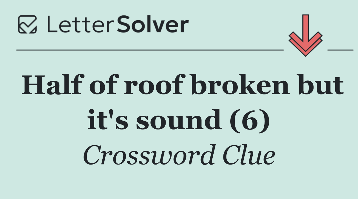 Half of roof broken but it's sound (6)