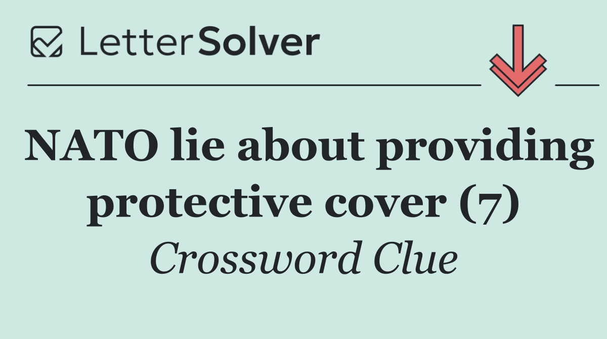 NATO lie about providing protective cover (7)
