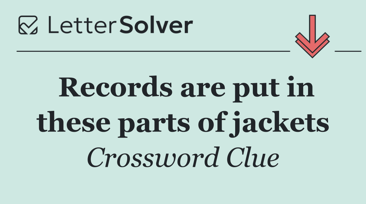 Records are put in these parts of jackets
