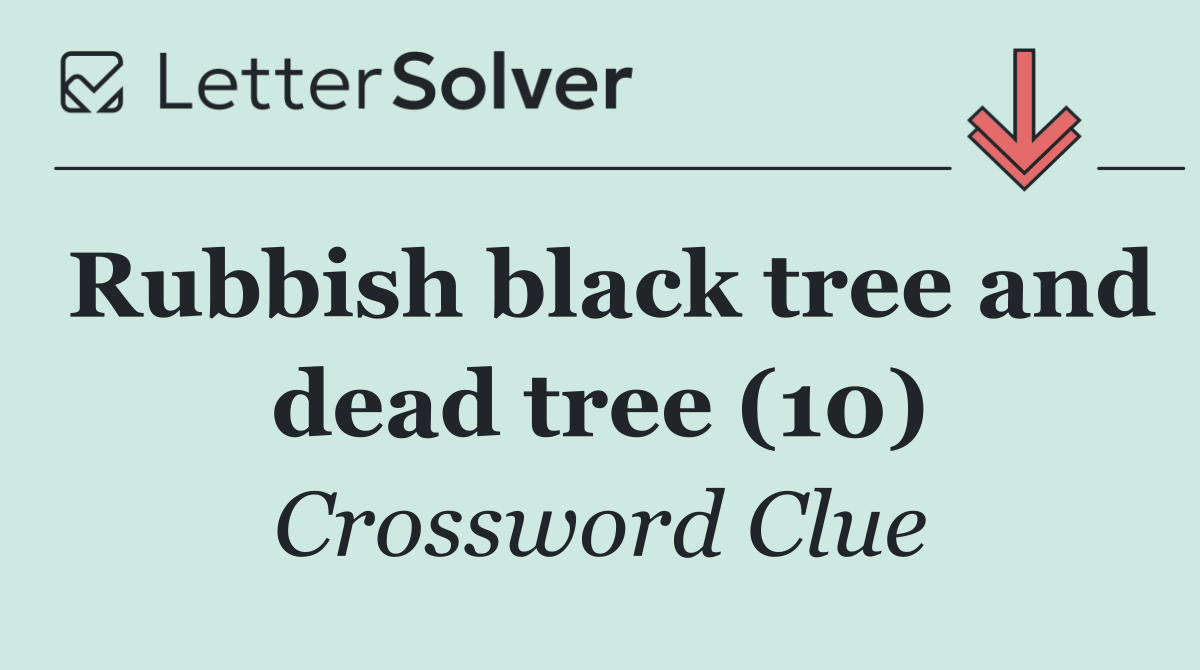 Rubbish black tree and dead tree (10)