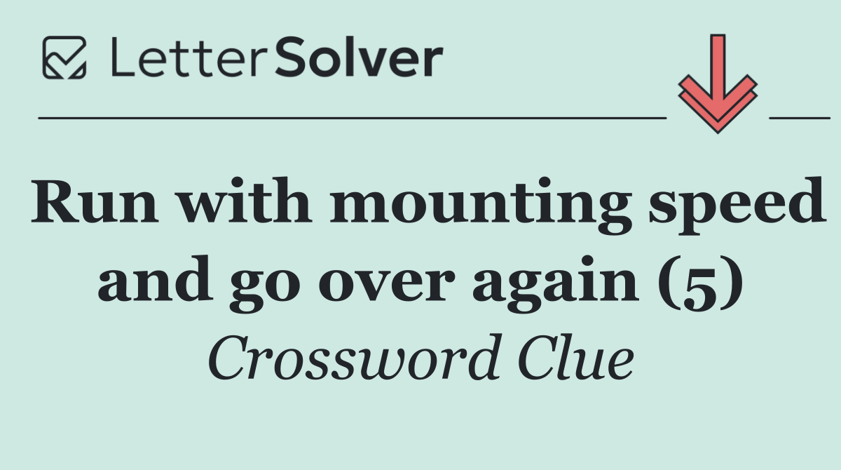 Run with mounting speed and go over again (5)