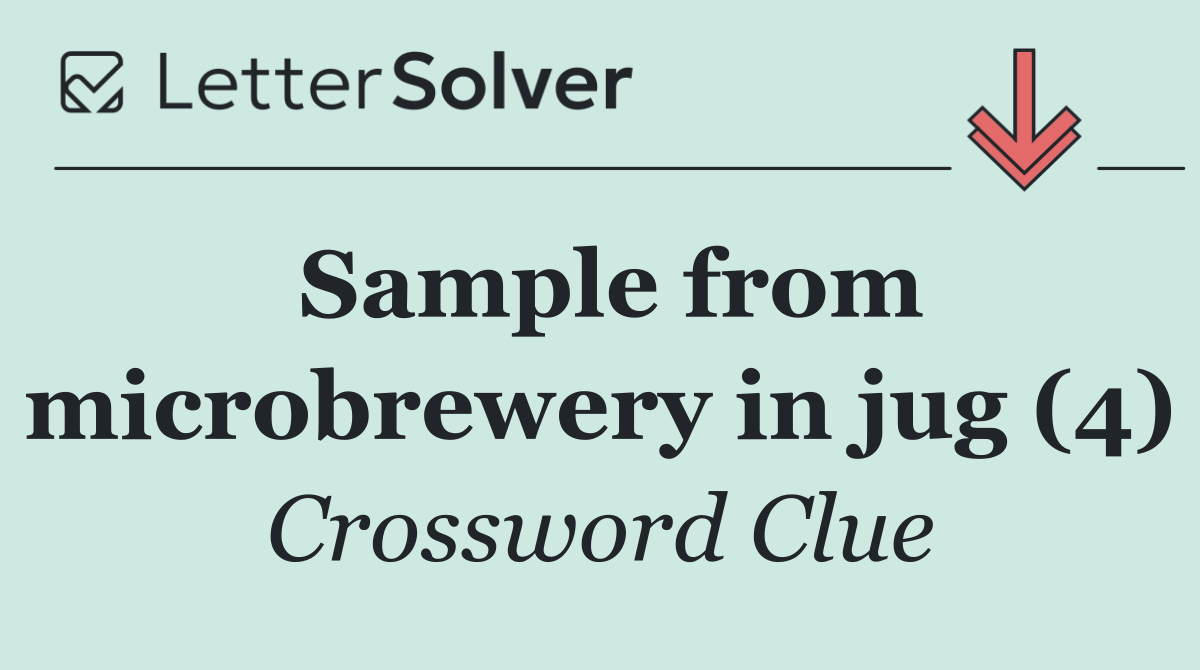 Sample from microbrewery in jug (4)