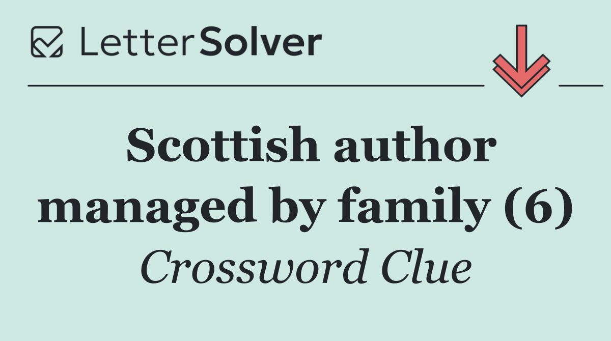 Scottish author managed by family (6)
