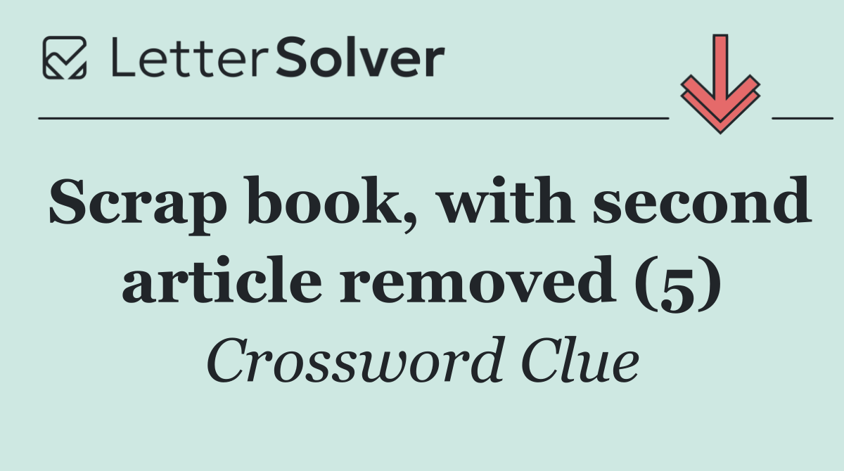 Scrap book, with second article removed (5)