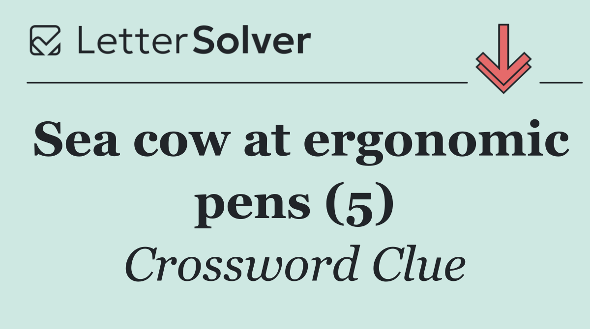 Sea cow at ergonomic pens (5)