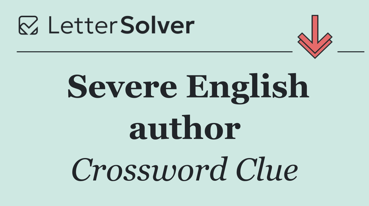 Severe English author