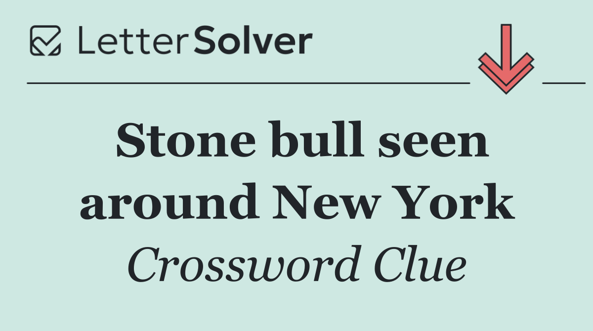 Stone bull seen around New York