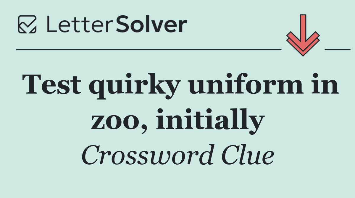 Test quirky uniform in zoo, initially