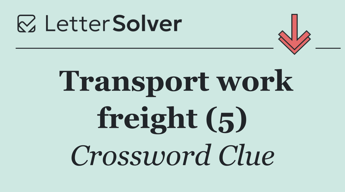 Transport work freight (5)