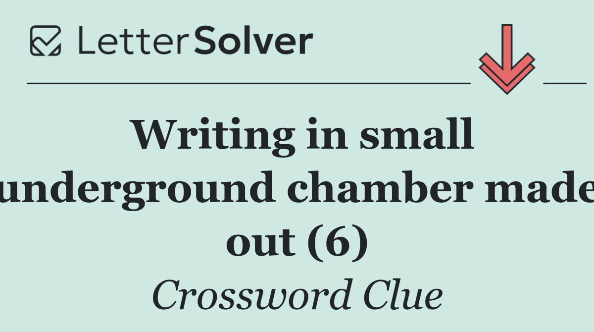 Writing in small underground chamber made out (6)