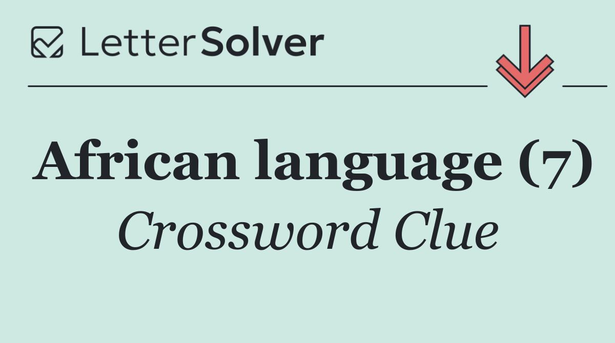 African language (7)