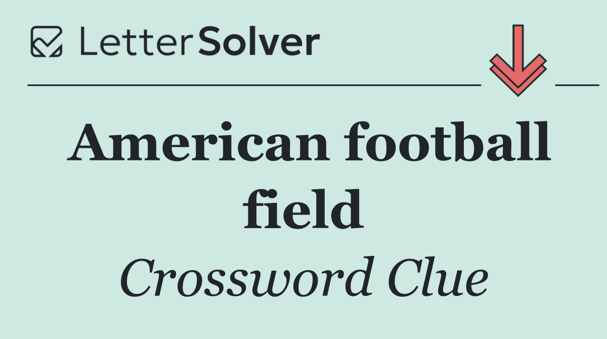 American football field