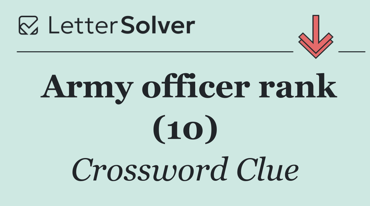Army officer rank (10)