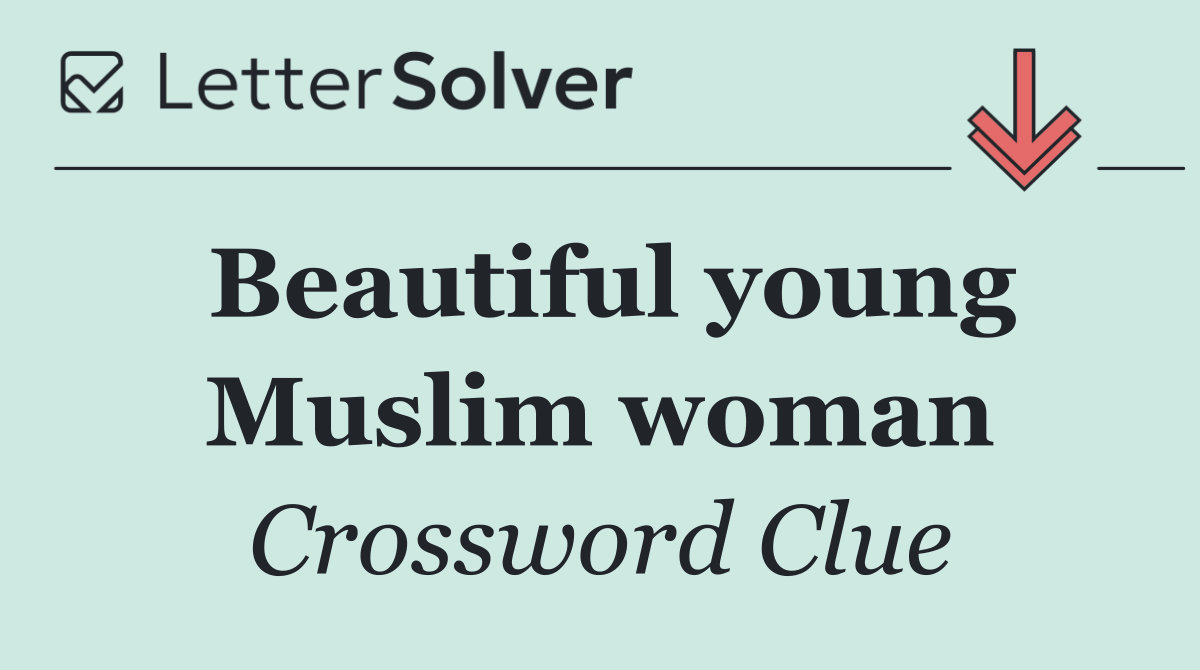 Beautiful young Muslim woman