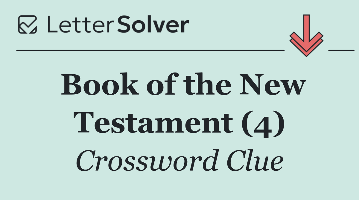 Book of the New Testament (4)