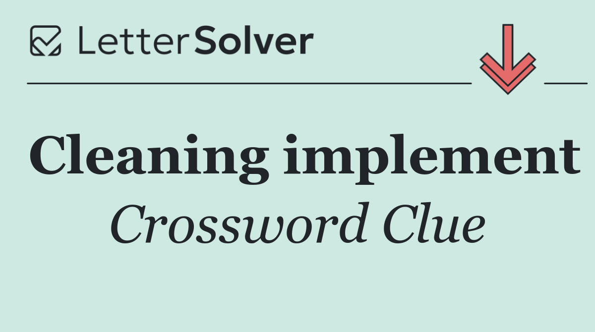 Cleaning implement