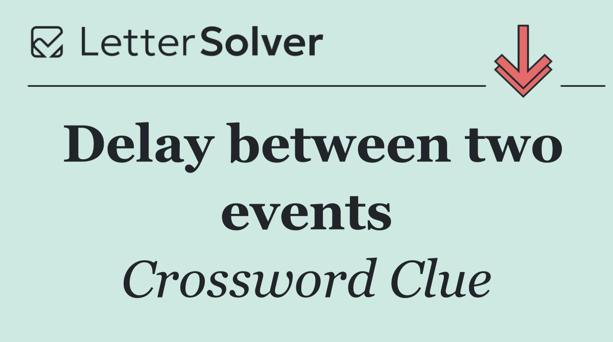 Delay between two events