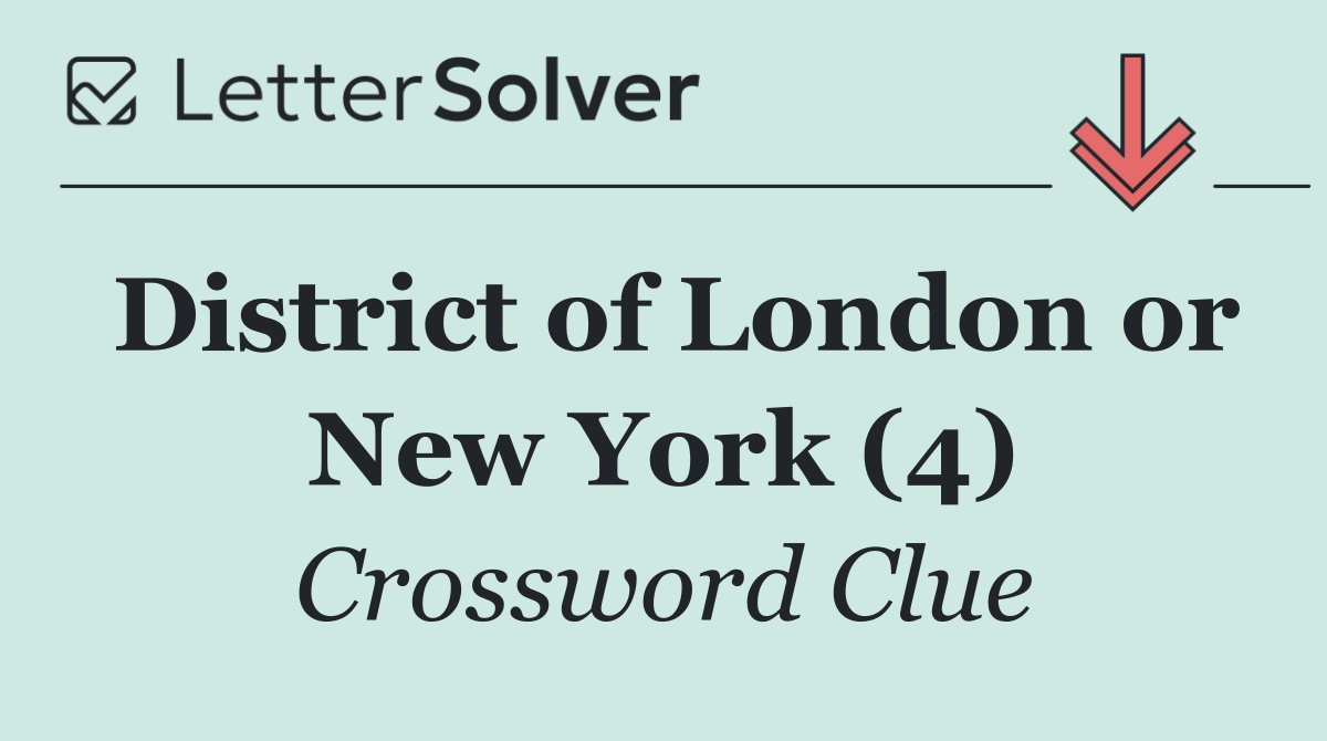 District of London or New York (4)