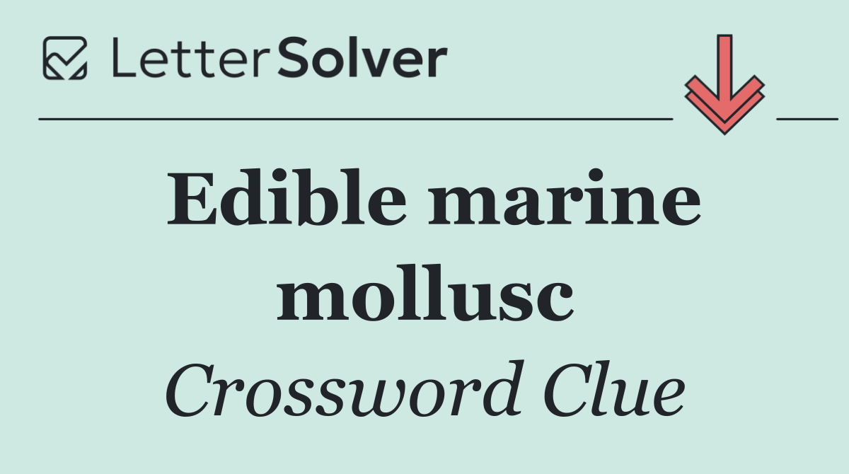 Edible marine mollusc