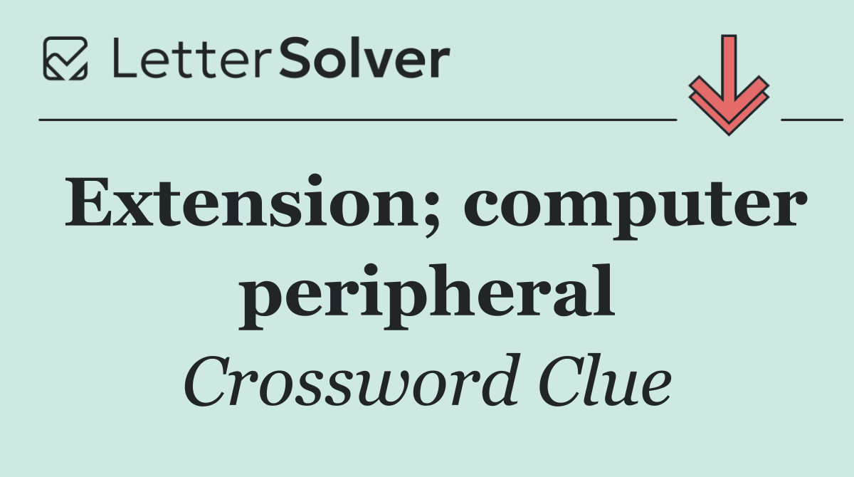 Extension; computer peripheral