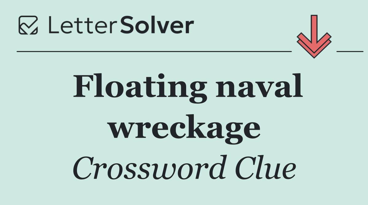 Floating naval wreckage