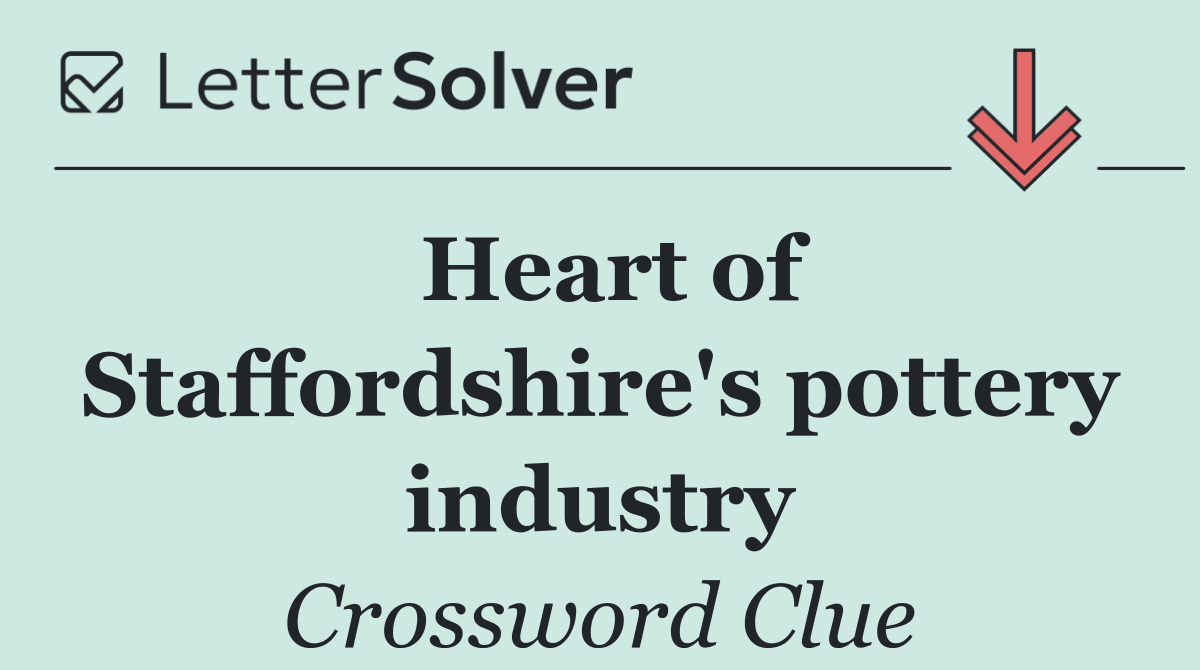 Heart of Staffordshire's pottery industry