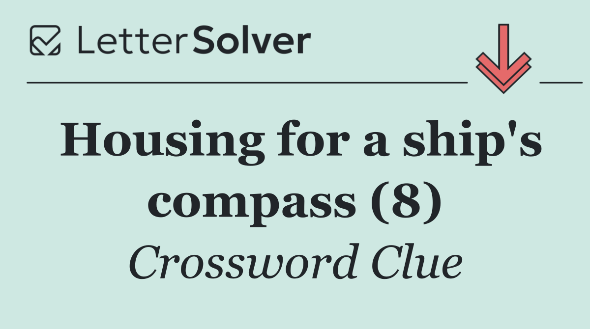 Housing for a ship's compass (8)