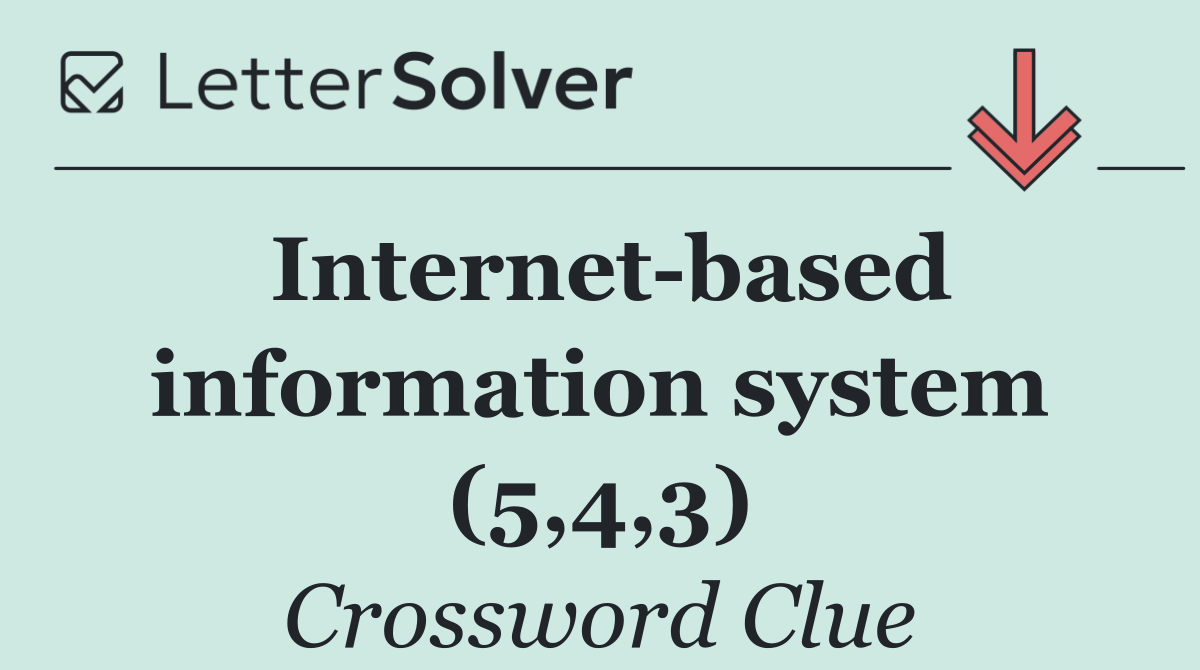 Internet based information system (5,4,3)